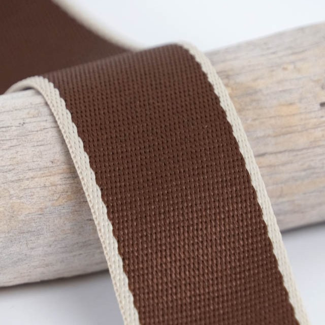 38mm Dark Brown Edge Strap - Maison Klem